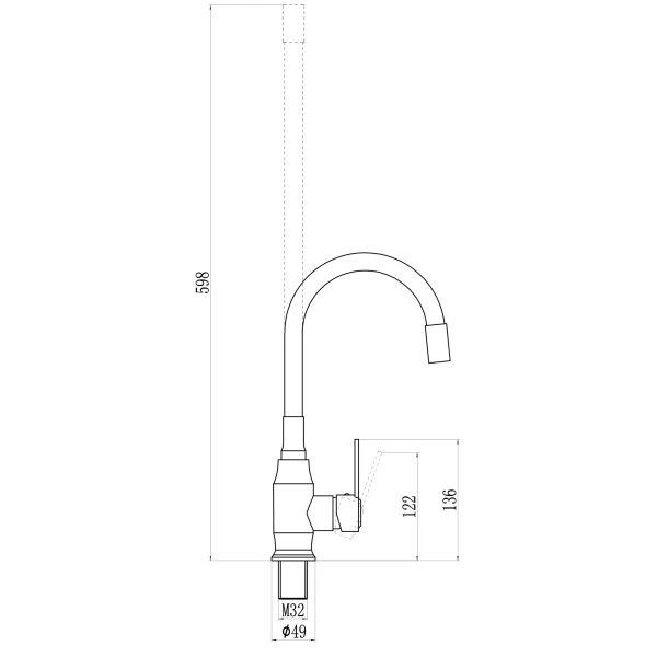 смеситель для кухни savol s-2805a01