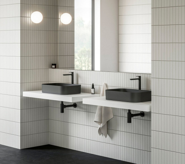 раковина-чаша ravak ceramic slim r 55 xjx0d155001 черная матовая