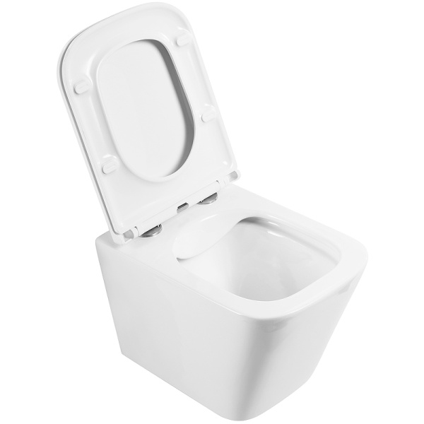 унитаз подвесной безободковый belbagno ardente r bb520chr/bb2322sc с сиденьем микролифт, цвет белый