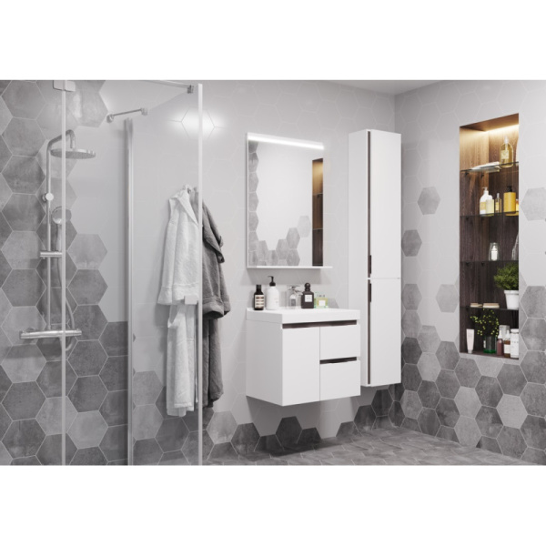зеркало акватон рене 60 с подсветкой 1a222302nr010