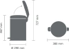 мусорное ведро brabantia newicon 304460 20 л, шампань