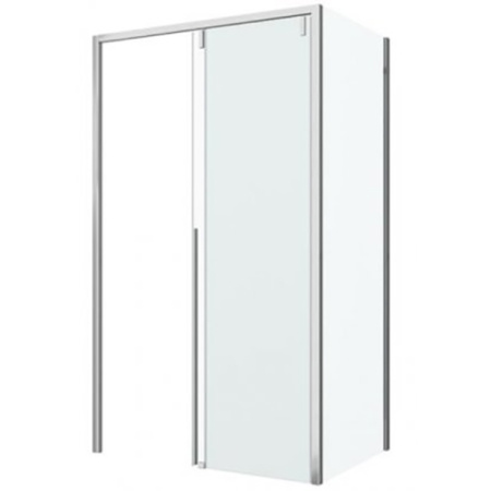 Душевой уголок Bravat Slim Line 120×80 BS120.3104A профиль хром, стекло прозрачное