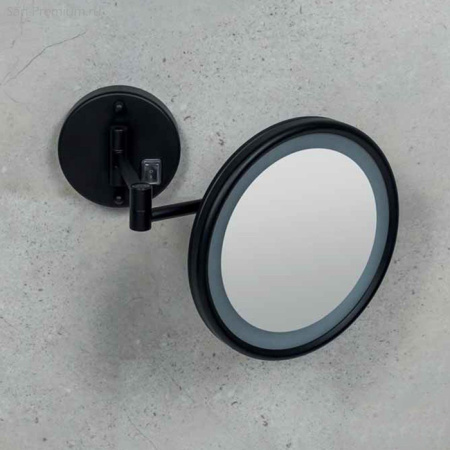 Косметическое зеркало Colombo Design Fashion Mirrors В9954.NE подвесное, с подсветкой, черный