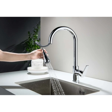 смеситель для кухни aquatek лугано aq1784cr цвет хром