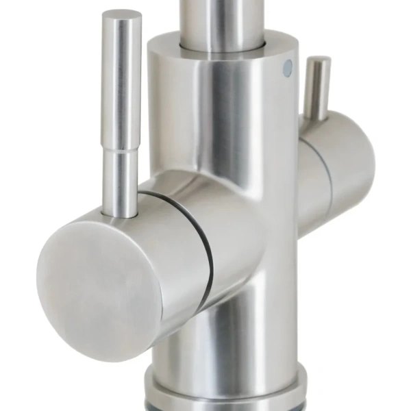 смеситель для кухни paini norda nrpw6433veb90 с подключением к фильтру, никель матовый