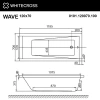 акриловая ванна whitecross wave 120x70 0101.120070.100 без гидромассажа
