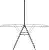 сушилка для белья brabantia hangon 403521 черная матовая, с перекладиной