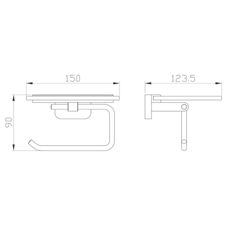 держатель туалетной бумаги wonzon & woghand graffity ww-9326-bg брашированное золото