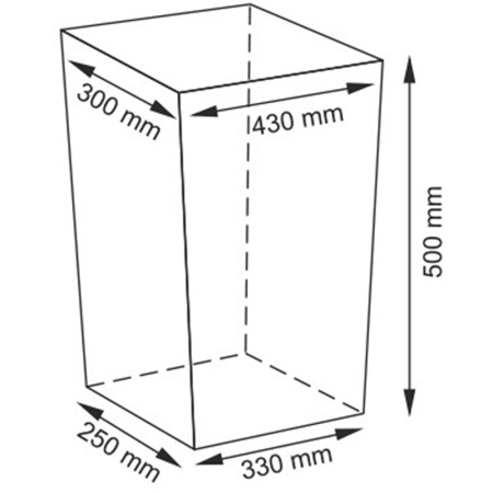 корзина для белья wasserkraft lippe wb-450-m с крышкой, цвет белый