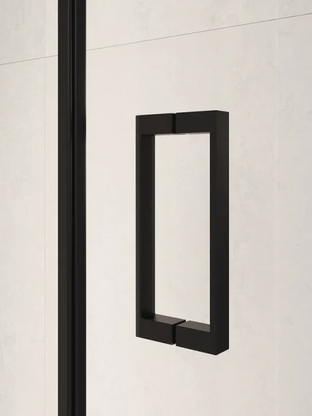 душевая дверь в нишу rgw passage pa-104-b 120 см, профиль черный, стекло прозрачное