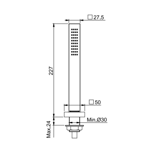 ручной душ fima|carlo frattini set doccia f2196ns, на борт ванны, на 1 отв., шланг 150 см, чёрный матовый