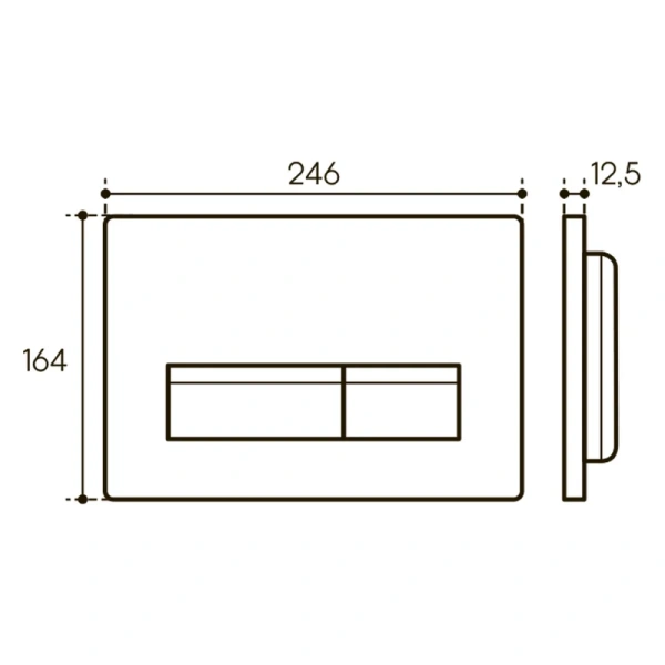кнопка aqueduto retangulo novo ret0240