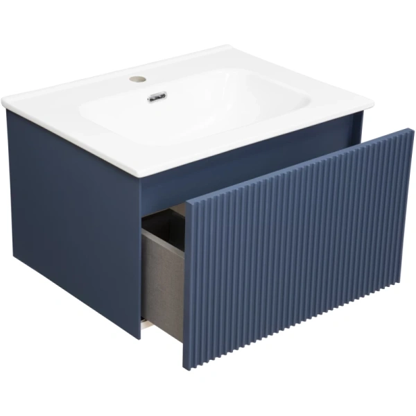 тумба синий матовый 59 см la fenice terra fnc-01-ter-bg-60