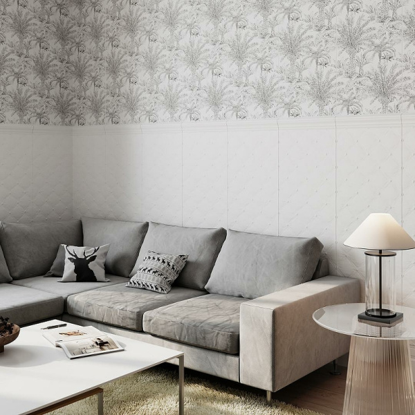 Керамическая плитка Kerama Marazzi Синтра структура белый матовый обрезной 14048R настенная 40х120 см