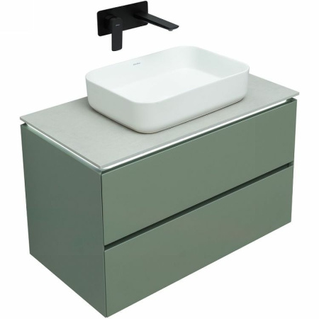 тумба под раковину allen brau infinity 85 1.21001.cgm подвесная олива матовая