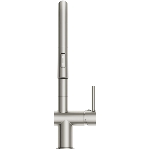 смеситель для кухни cersanit brasko a68226 с выдвижным изливом, сатин