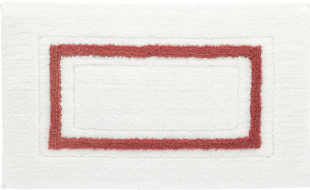 Коврик Kassatex Framed Stripe White/Paprika FSP-510-WPR белый