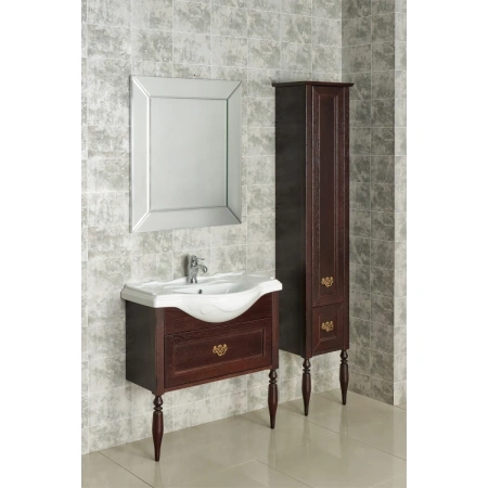 пенал roca america evolution l zru9302948 напольный r, дуб тёмный шоколад