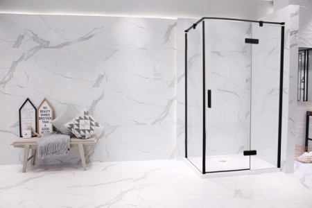 душевой уголок bravat black line 80x120 bs120.3113ab профиль черный, стекло прозрачное