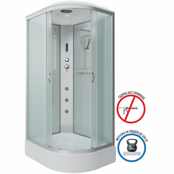 душевая кабина niagara classic 100х90 l ng-33094-14lf с гидромассажем