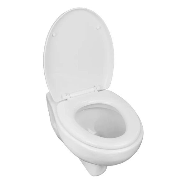 унитаз azario stella az-vt005+az-vt005sc подвесной, безободковый, с сиденьем микролифт, 55x37x40 см, белый