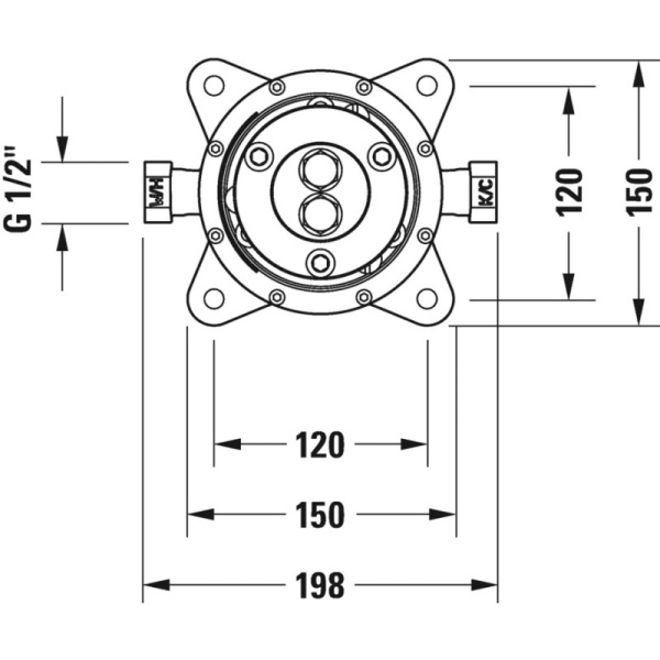 внутренняя часть duravit gk5900003000 смесителя для ванны, напольного