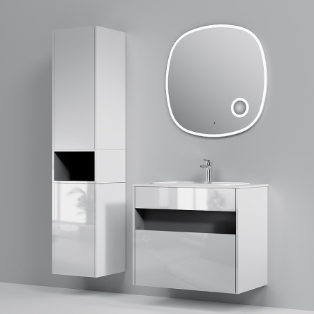 тумба под раковину am.pm func 80 m8ffux0801wg подвесная белая глянцевая