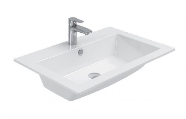 Раковина полувстраиваемая Aquanet Электра 70 см, 00270159, белая