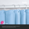 штора для ванной, 200x240 см, iddis base bl06p24i11 полиэстер, цвет голубой