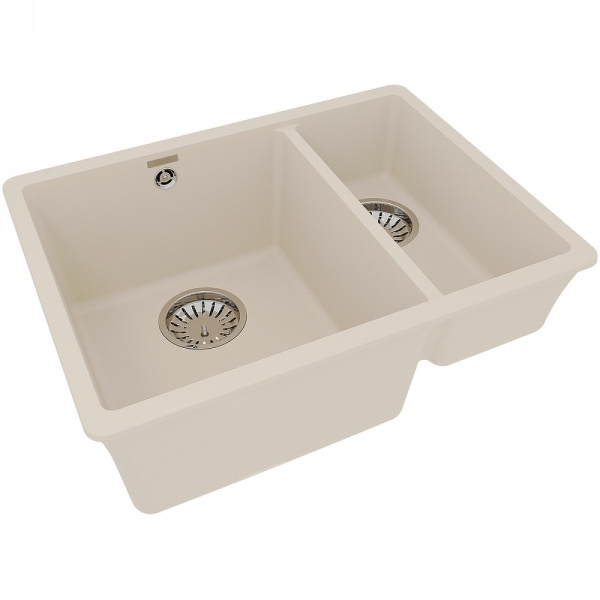 кухонная мойка lemark sinara 550.2-u 9910084 шампань