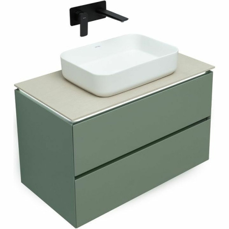 тумба под раковину allen brau infinity 85 1.21001.cgm подвесная олива матовая