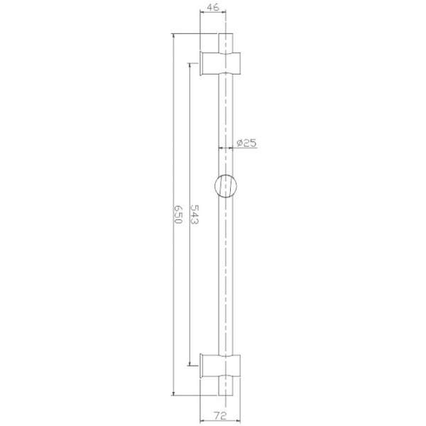 душевая штанга haiba hb8011 цвет хром