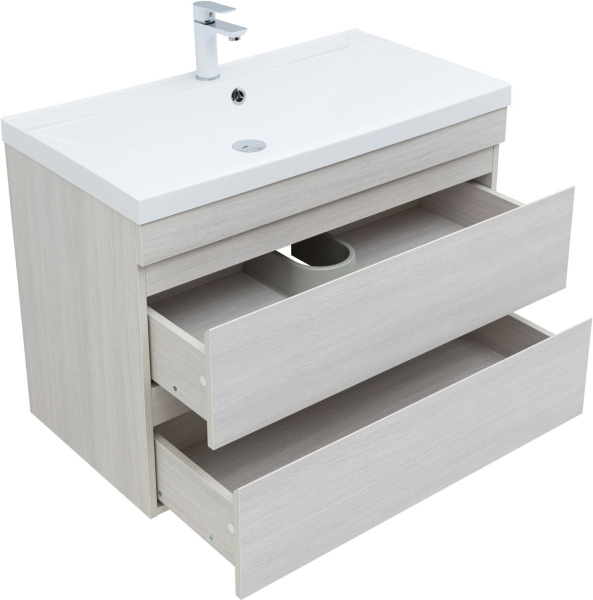 тумба под раковину aquanet нота new 00334205 89x47.2 см, дуб холден