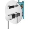 душевой комплект plumberia selection ixo kitxo18crking 300 мм, со смесителем, хром