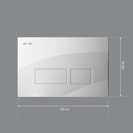 кнопка для инсталляции am.pm pro s i047001 цвет белый глянцевая