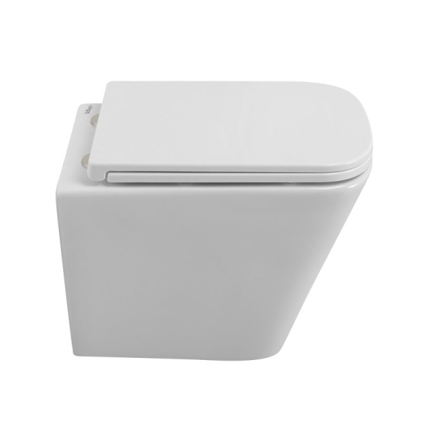 унитаз подвесной безободковый belbagno due bb3103chr/sc, с сиденьем микролифт, цвет белый