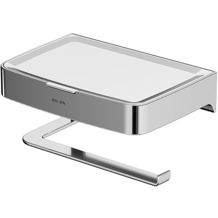 Держатель туалетной бумаги AM.PM Inspire V2.0 A50A341500 с полкой для телефона и контейнером, хром