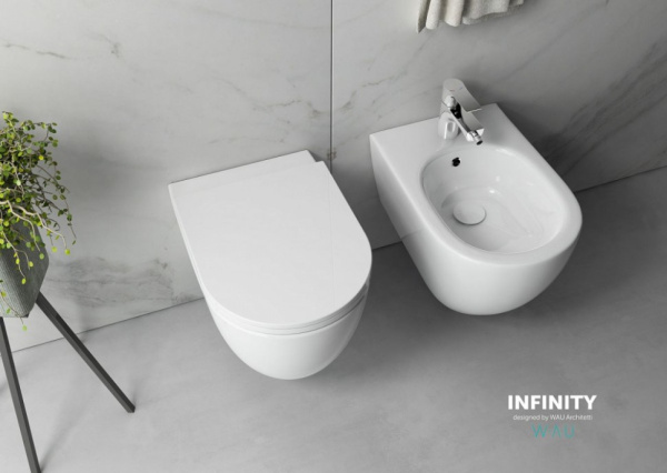 подвесное биде isvea infinity 10nf41001sv