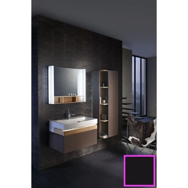 шкаф пенал jacob delafon terrace 50 r eb1179d-274 подвесной черный глянцевый