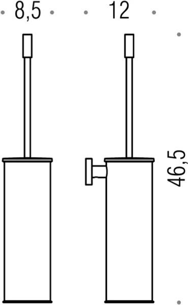 Ёршик для унитаза Colombo Design Plus W4962 хром