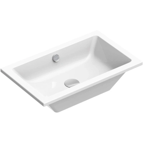 раковина catalano zero 0124610001 60x37 см, встраиваемая снизу, белый глянец