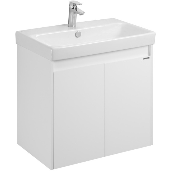 тумба белый глянец/белый матовый 63 см акватон сканди doors 1a278901sd010