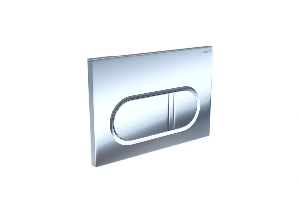 клавиша для инсталляции aquatek kdi-0000043 для унитаза, пластик, хром глянец