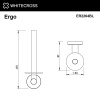 держатель туалетной бумаги whitecross ergo er2264bl запасного рулона, черный мат