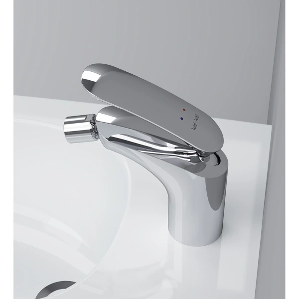 смеситель am.pm sensation f3083164 для биде, с донным клапаном, хром