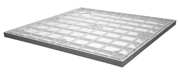 душевой поддон из стеклокомпозита (smc) cezares tray-m-ah-35-w