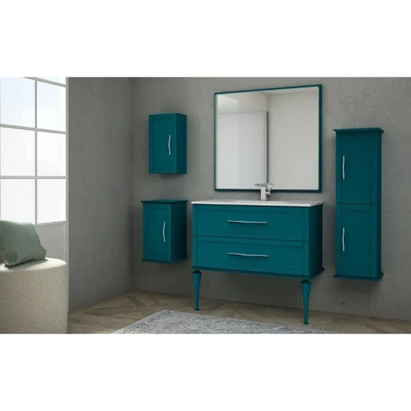 зеркало cezares tiffany 45048 98x90 см, с led-подсветкой, антизапотеванием, blu petrolio зеркало cezares tiffany 45048 98x90 см, с led-подсветкой, антизапотеванием, blu petrolio
