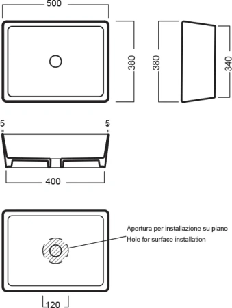 раковина hatria happy hour a0y1vh25 белая матовая