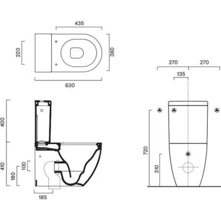 унитаз напольный catalano sfera 0515630001 безободковый, без бачка, белый глянец