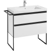 тумба 78,5 см roca domi a857459806 белый глянец